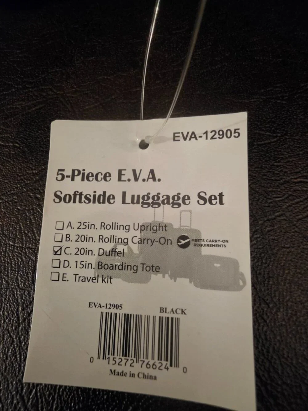 The 5 Piece Travelers Club EVA12905 Luggage Set - Brand New